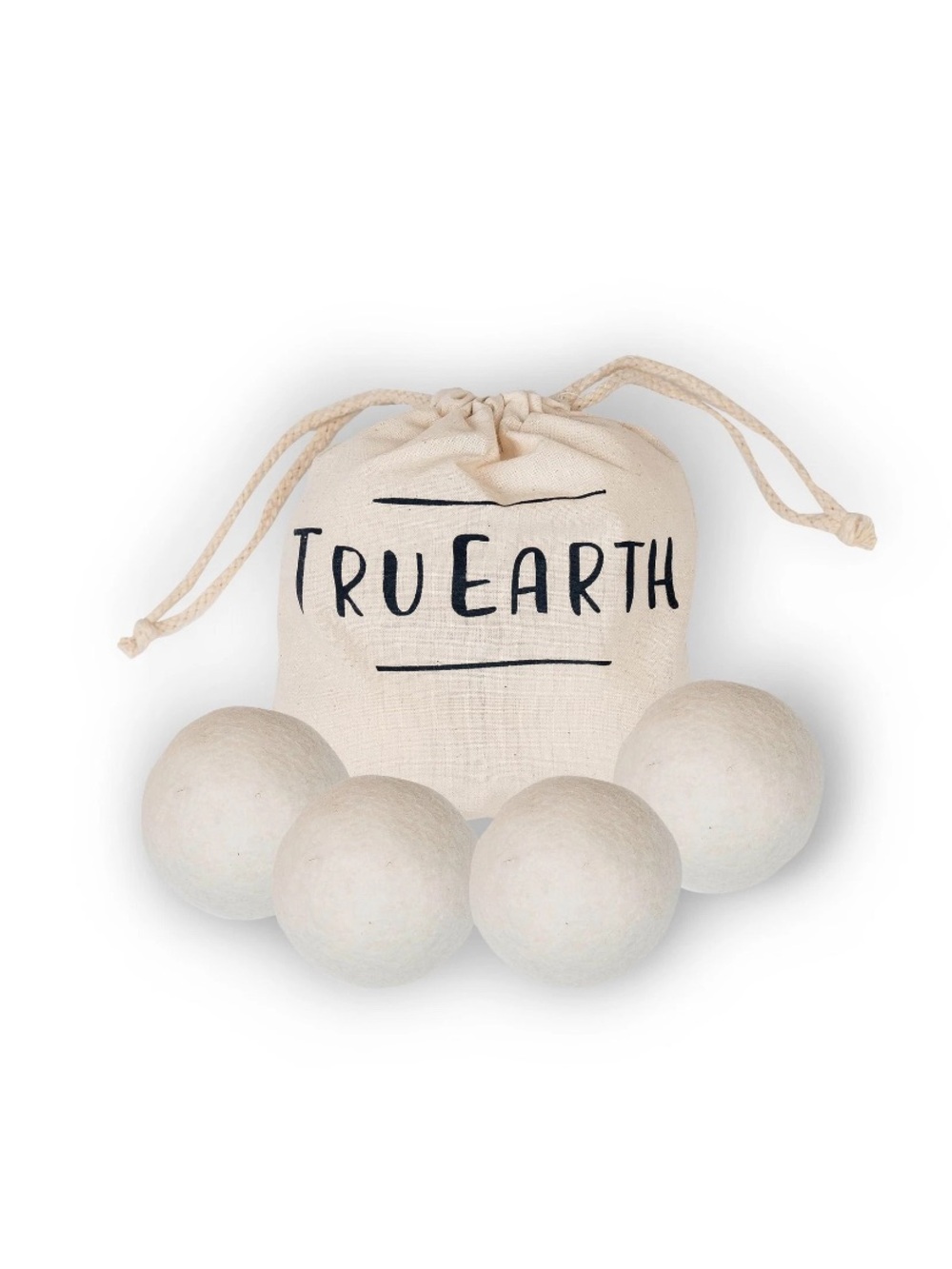 Tru Earth Wool Dryer Balls, Set of 4 XL 100% 4 Count (Pack 1)
